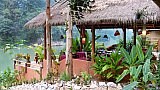 Restaurant im Mandalay Ou Resort - Laos - Schlafen und Essen