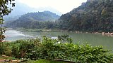 Blick &uuml;ber den Nam Ou Fluss - Laos - Schlafen und Essen