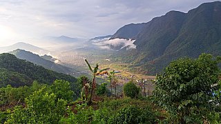 Blick auf Pokhara von Astam - Pokhara und Annapurna - Landschaft