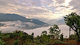 Blick in Richtung Himalaya von Astam - Pokhara und Annapurna - Landschaft