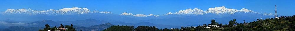 2014 - Himalaya-Panorama von Bandipur - Nepal Himalaya-Panoramen