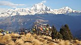 Blick auf den Dhaulagiri vom Poon Hill - Nepal Himalaya-Panoramen