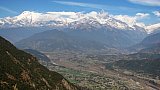 Blick auf das Annapurna-Massiv von Sarangkot - Pokhara und Annapurna - Landschaft
