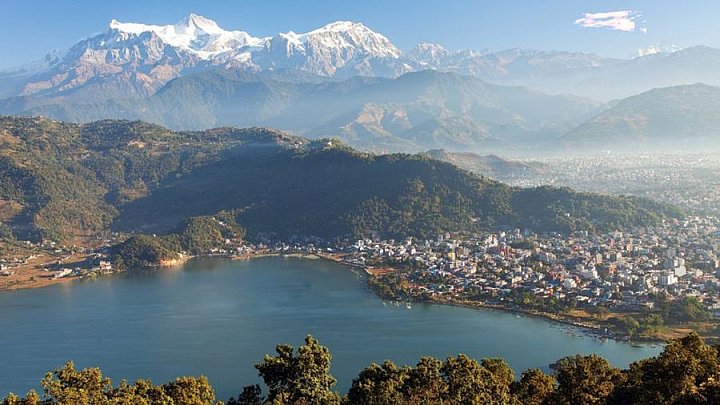 Blick vom Pumdikot Viewtower - Pokhara und Annapurna - Landschaft