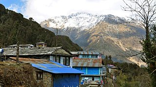 Himalaya-Blick von Tatopani - Nepal Himalaya-Panoramen