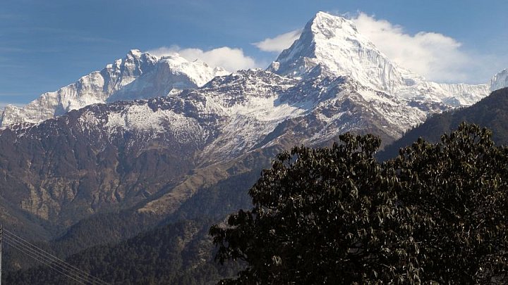 Blick von Ghorepani auf die Annapurna - Pokhara und Annapurna - Landschaft
