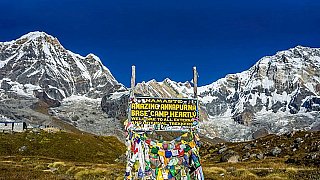 Eisriesen vom Annapurna Basecamp - Nepal Himalaya-Panoramen