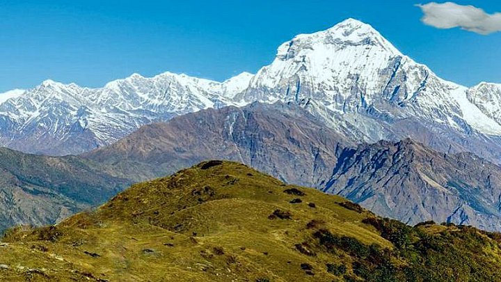 Blick von Kopra Danda - Pokhara und Annapurna - Landschaft