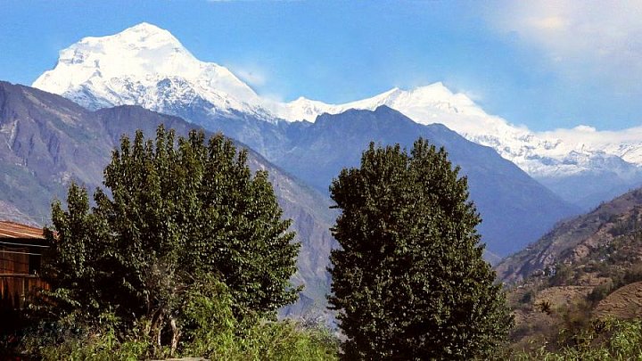 S&uuml;dwand des Dhaulaghiri in Nepal - Pokhara und Annapurna - Landschaft