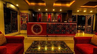 Lobby im Mandala Boutique Hotel - Kathmandu-Tal: Essen & Schlafen