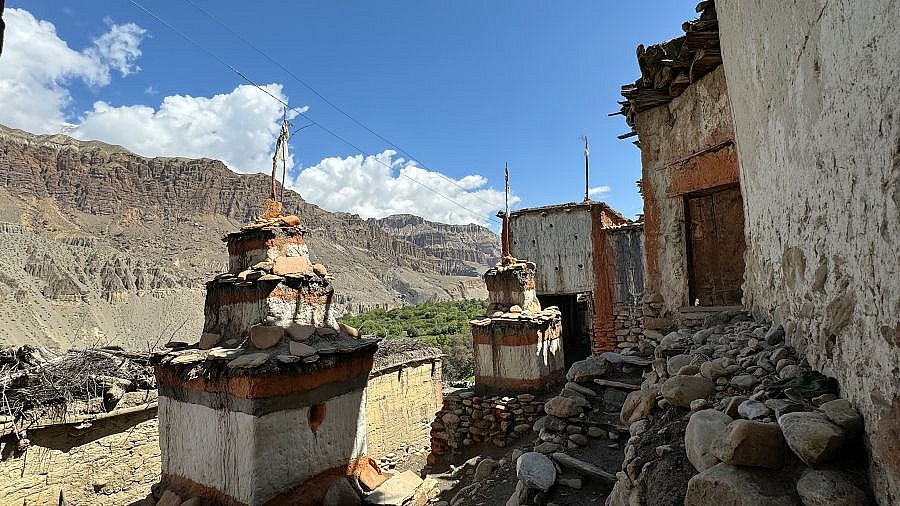 Chorten in Tangbe - Nepal - Mustang 2024 - Land und Leute