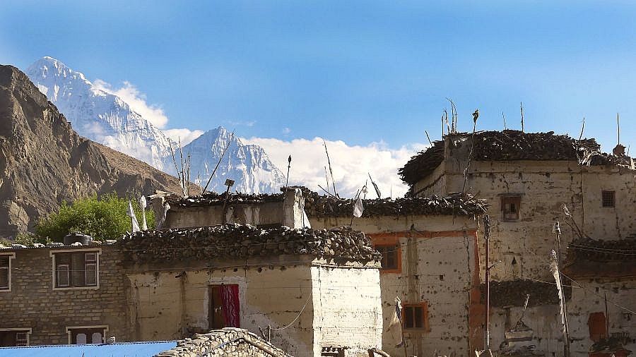Blick von Chusang - Nepal - Mustang 2024 - Land und Leute