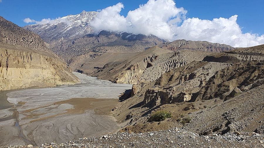 Kali Gandaki-Tal kurz vor Tangbe - Mustang 2024 - Landschaft