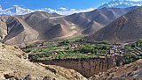 Blick auf Gyakhar Village  - Mustang 2024 - Landschaft