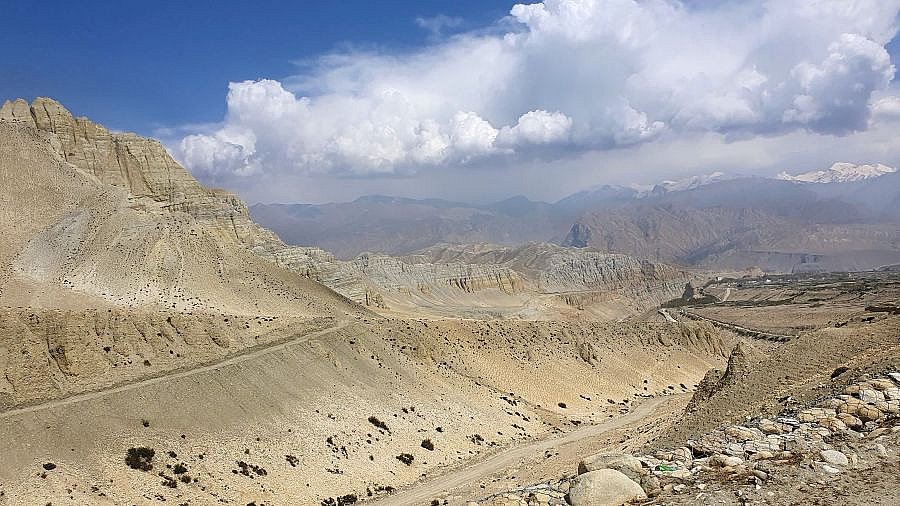 Blick auf Tsarang - Mustang 2024 - Landschaft
