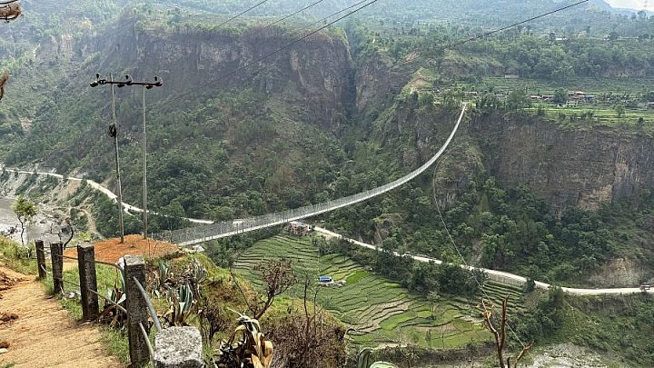 Baglung-Parbat H&auml;ngebr&uuml;cke - Mustang 2024 - Landschaft
