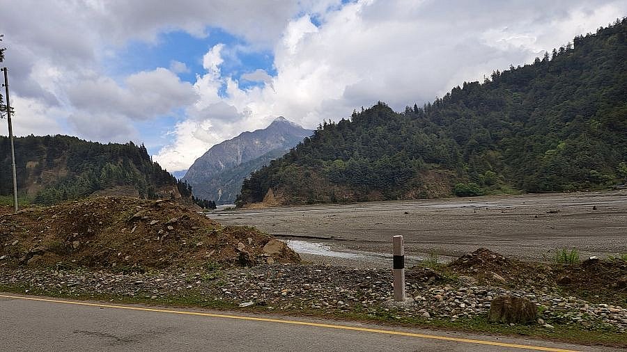 Kali Gandaki-Tal kurz vor Marpha - Pokhara und Annapurna - Landschaft