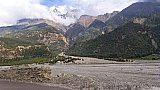 Nilgiri Peak in den Wolken - Pokhara und Annapurna - Landschaft