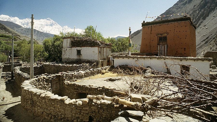 Kagbeni Klosterfestung 1997 - Nepal - Mustang 2024 - Land und Leute