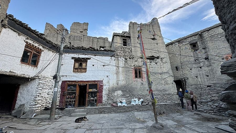 Alter Palast von Kagbeni - Nepal - Mustang 2024 - Land und Leute