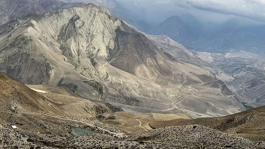 Blick &uuml;ber das Kali Gandaki-Tal - Mustang 2024 - Landschaft