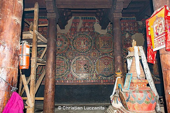 Wandmalereien im Jamba Kloster - Nepal - Mustang 2024 - Sehensw&uuml;rdigkeiten