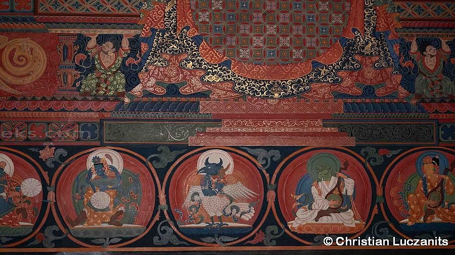 Wandmalereien im Thubchen Lakhang - Nepal - Mustang 2024 - Sehensw&uuml;rdigkeiten