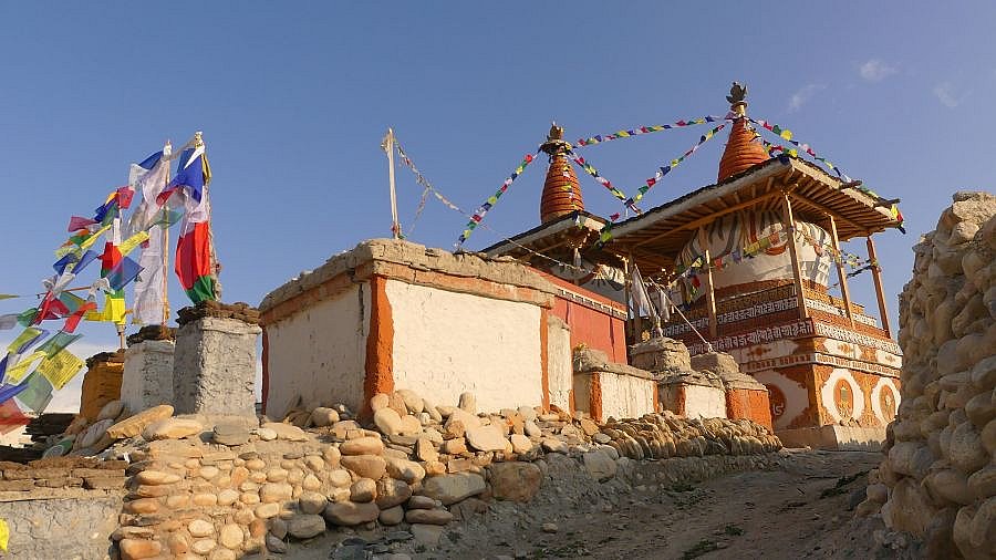 N&ouml;rdliche Chorten-Gruppe - Nepal - Mustang 2024 - Sehensw&uuml;rdigkeiten