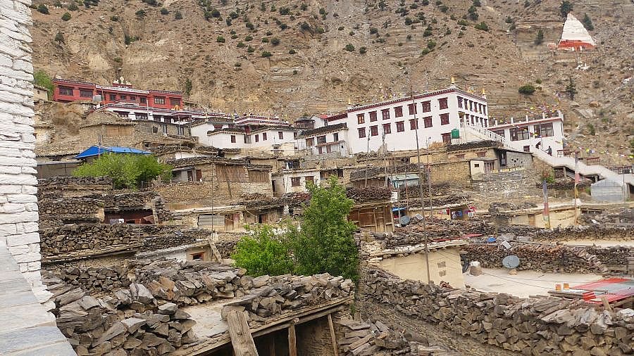 Blick &uuml;ber Marpha - Nepal - Mustang 2024 - Land und Leute