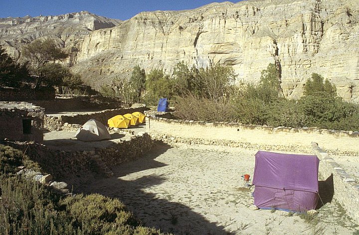 Zeltcamp in Chele - Nepal - Mustang - verbotenes K&ouml;nigreich 1993 & 97