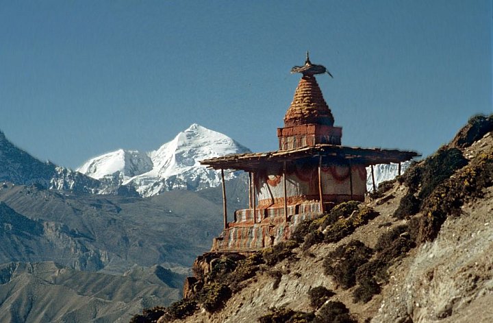 Chorten in Mustang - Nepal - Mustang - verbotenes K&ouml;nigreich 1993 & 97