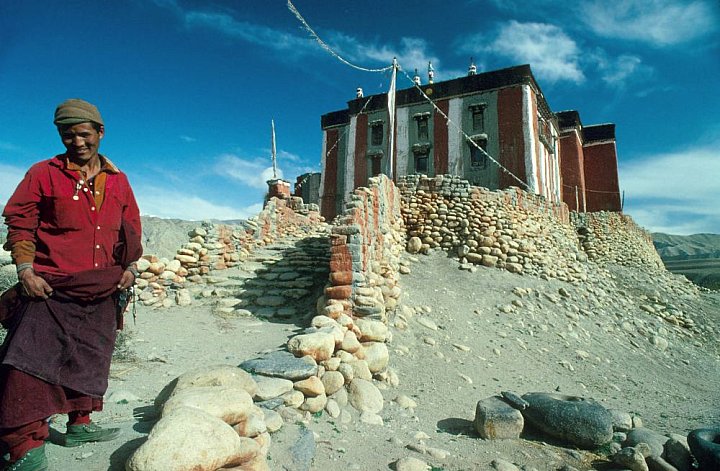 Das Kloster von Tsarang - Nepal - Mustang - verbotenes K&ouml;nigreich 1993 & 97