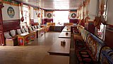 Restaurant im Marpha Orchid Hotel - Nepal Mustang 2024 - Essen und Schlafen
