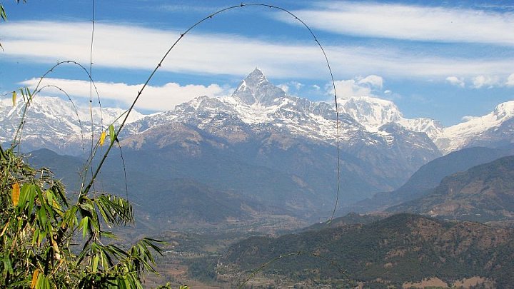 Machhapuchare von Sarangkot - Pokhara und Annapurna - Landschaft
