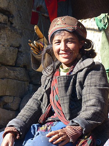 2014 - Tamang Frau in Gatlang - Helambu-Langtang: Land und Leute