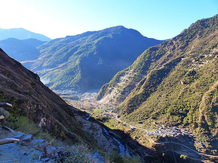 2014 - Blick &uuml;ber das Chimili-Tal - Helambu-Langtang: Landschaft