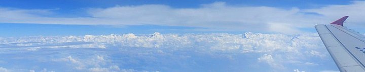 Blick auf den Himalaya beim R&uuml;ckflug nach Deutschland - Nepal Himalaya-Panoramen