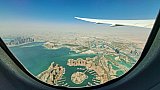 Landeanflug in Doha - Nepal-Blog
