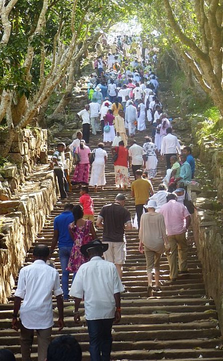 Pilgertreppe hinauf nach Mihintale - Sri Lanka - Sehensw&uuml;rdigkeiten