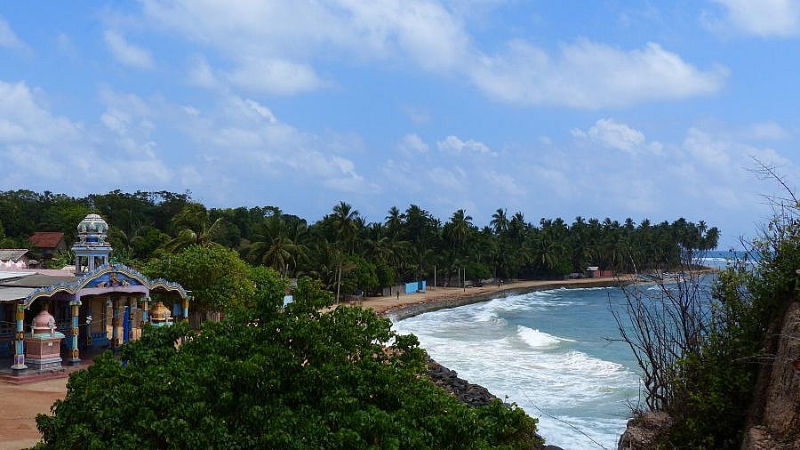 Ausblick Uppuveli-Strand nach Norden - Sri Lanka - Landschaft