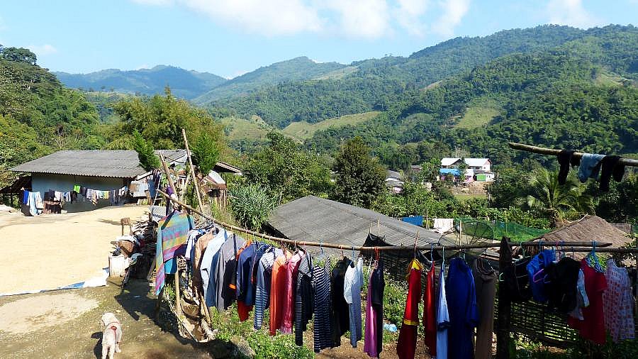 Bergdorf in Nordthailand bei Chiang Rai - Nordthailand