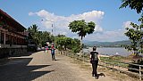 Uferpromenate in Chiang Kong in Nordthailand - Nordthailand