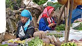 Marktfrauen auf dem Bergv&ouml;lker-Markt in Nordthailand - Nordthailand