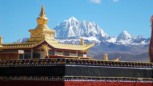 Goldener Tempel und Kawa Karpo - S&uuml;d-Ost-Tibet: Sehensw&uuml;rdigkeiten
