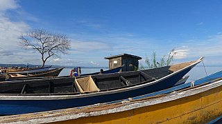 Fischerboote am Albertsee in Uganda - Uganda - Land und Leute
