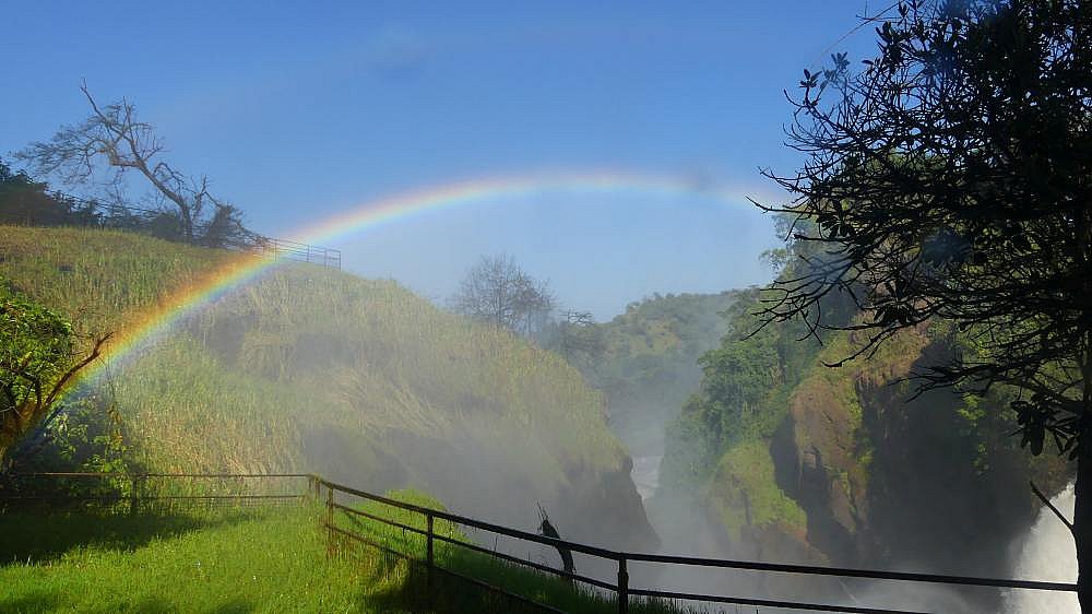 Regenbogen &uuml;ber den Murchison Falls - Uganda - Landschaft