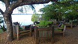 Lounge mit Nilblick in der Murchison River Lodge - Uganda - Schlafen und Essen