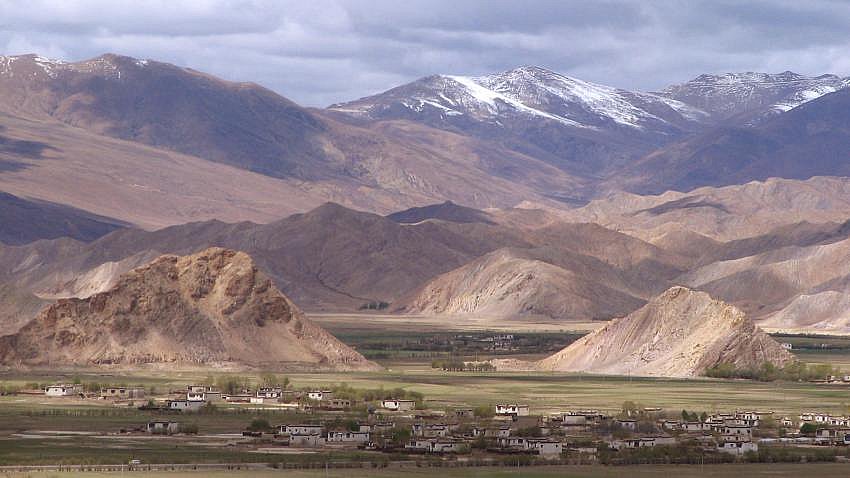 Blick vom Gyantse Dzong - Zentral-Tibet: Landschaft