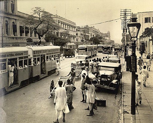 Altes Foto aus dem historischen Calcutta - West-Bengalen: Land-und-Leute